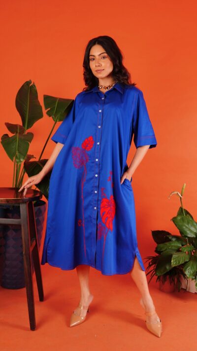 Big leaf a line dress